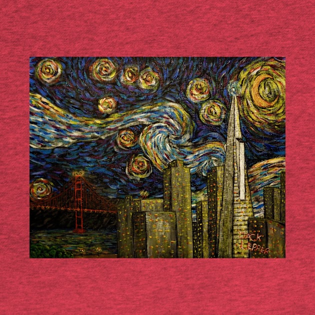 Dedication to Van Gogh (San Francisco Starry Night) by Jack Lepper